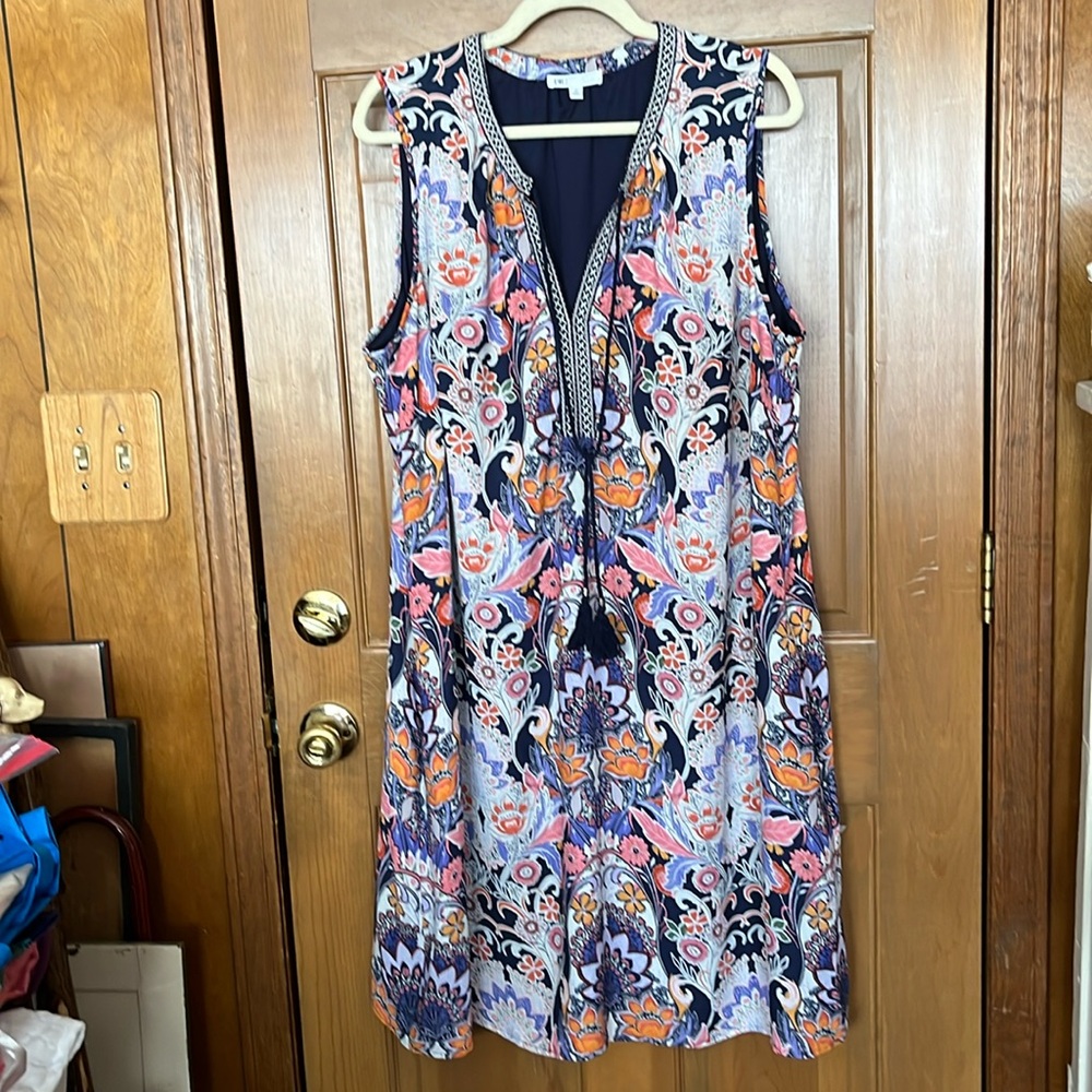 DR2 Sleeveless Print Dress